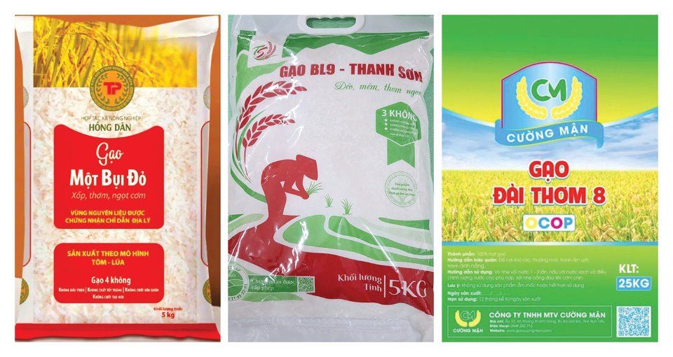 Ca Mau has many branded rice varieties accepted by the market. Photo: Nhat Ho.