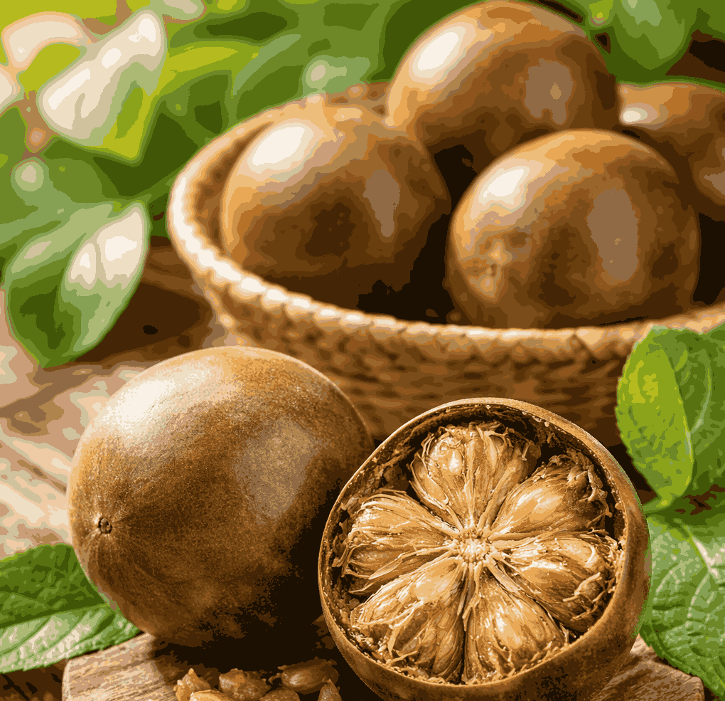 La fruta la hán, aunque tiene un sabor dulce intenso, no aumenta el azúcar en sangre. Foto gráfica: Quang Minh.