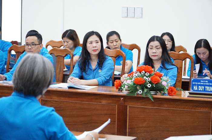 Các cụm thi đua sẽ được giao chỉ tiêu, phát triển phong trào công nhân, NLĐ. Ảnh: Thanh Tuấn 