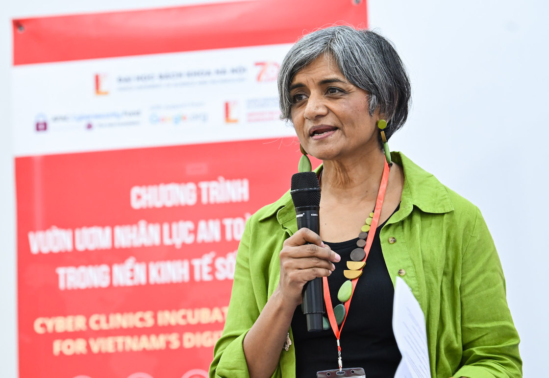 Bà Anthea Mulakala - Giám đốc cấp cao về Hợp tác phát triển quốc tế của Quỹ Châu Á. Ảnh: Duy Thành 