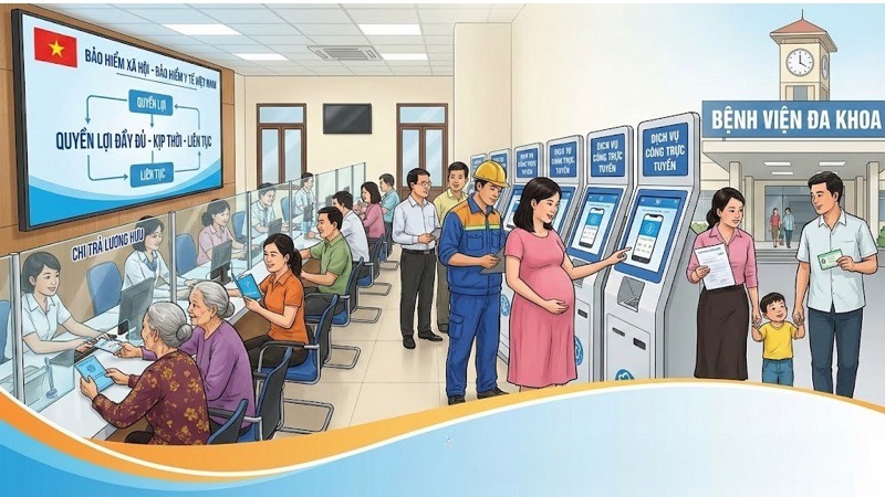 Đột phá trong cải cách hành chính, chuyển đổi số của BHXH Việt Nam mang lại lợi ích to lớn cho nhiều người dân. Ảnh đồ họa: BHXH Việt Nam