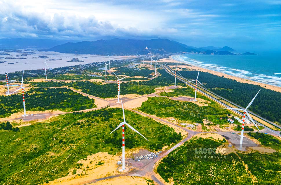 Wind power project in Gia Lai province. Photo: Dung Nhan
