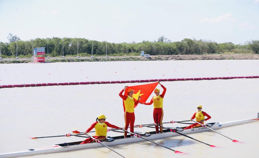 Rowing won the Gold Medal for Vietnamese Sports at ASIAD 18 in 2018. Photo: Minh Dan