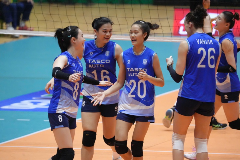 Tân binh Hà Nội Tasco Auto là hiện tượng thú vị ở giải đấu năm nay. Ảnh: VFV