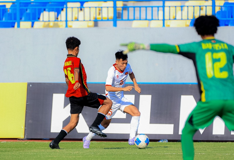 U17 Vietnam wins all 2 matches in the group stage of U17 Southeast Asia 2026. Photo: VFF