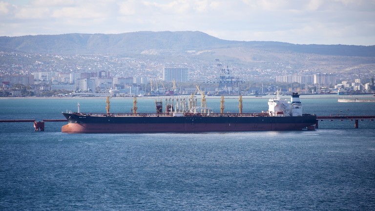 A oil tanker in Russian waters. Photo: Sputnik