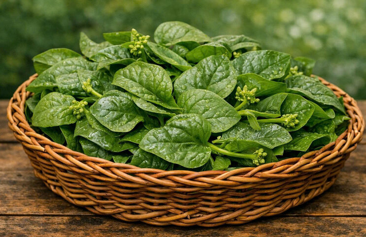 Effectively control uric acid thanks to eating Malabar spinach properly. Graphics: Huong Giang
