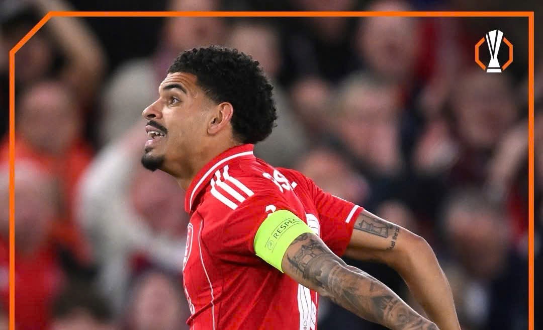 Nottingham Forest consiguió el billete para las semifinales de la Europa League.  Foto de : Europa League