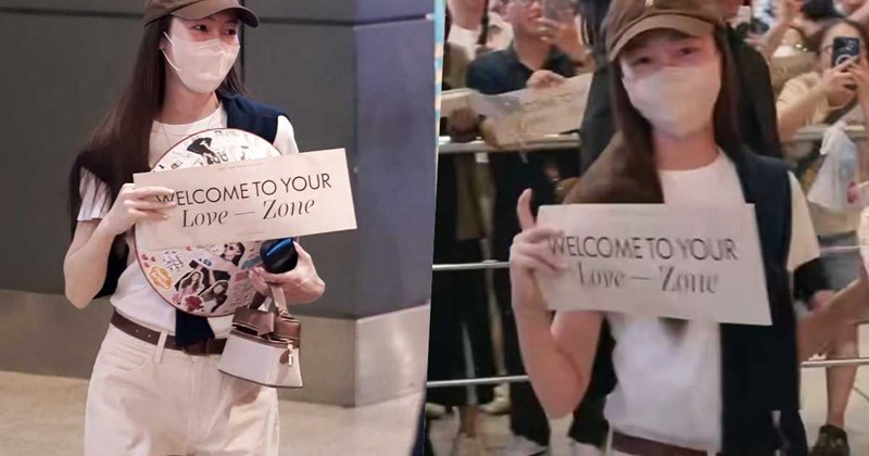 Jessica Jung (SNSD) đội nón lá tại sân bay Tân Sơn Nhất