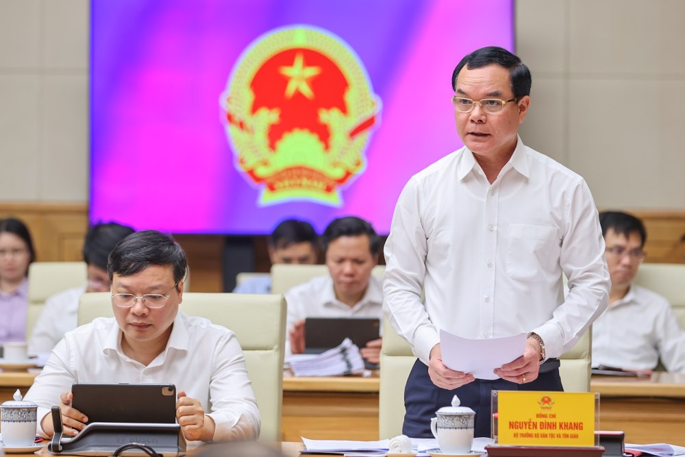 Bộ trưởng Bộ Dân tộc và Tôn giáo Nguyễn Đình Khang. Ảnh: VGP