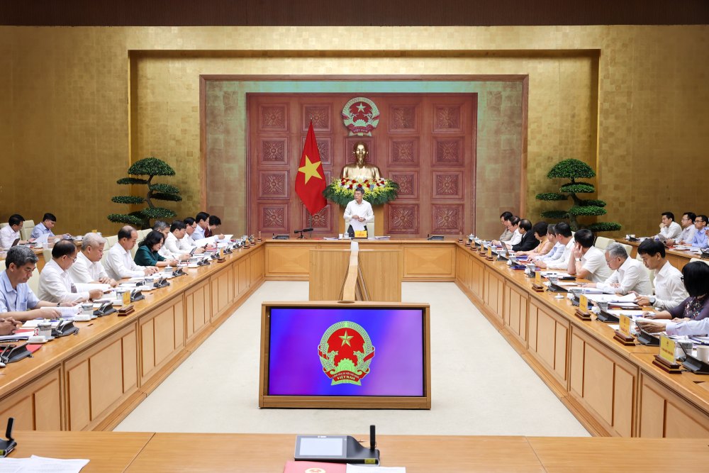 Thủ tướng Chính phủ Lê Minh Hưng làm việc 3 bộ, cơ quan. Ảnh: VGP