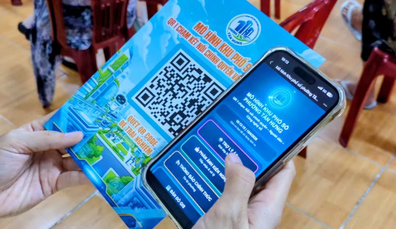 호치민시의 한 구가 디지털 구역 모델을 주민들의 집까지 선도적으로 시행하고 있습니다