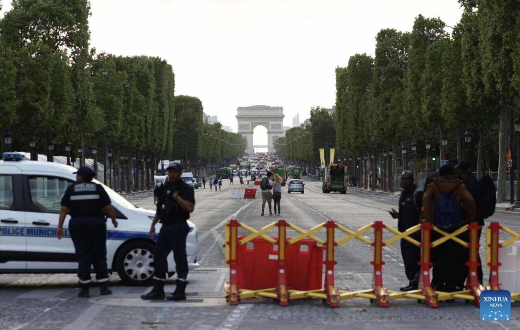 French police on duty. Photo: Xinhua