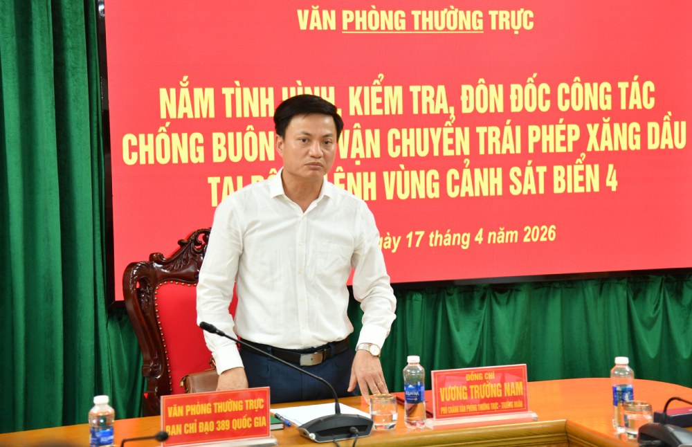 Mr. Vuong Truong Nam, Deputy Chief of the Standing Office, National Steering Committee for Anti-Smuggling, Trade Fraud and Counterfeit Goods. Photo: Duc Thai