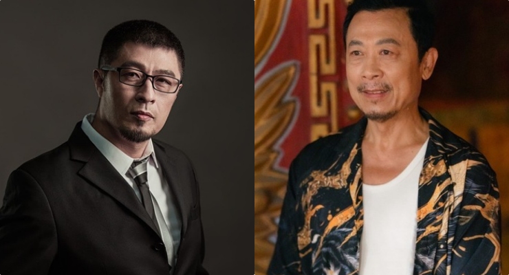 Director Charlie Nguyen and Van Son. Photo: Film crew.