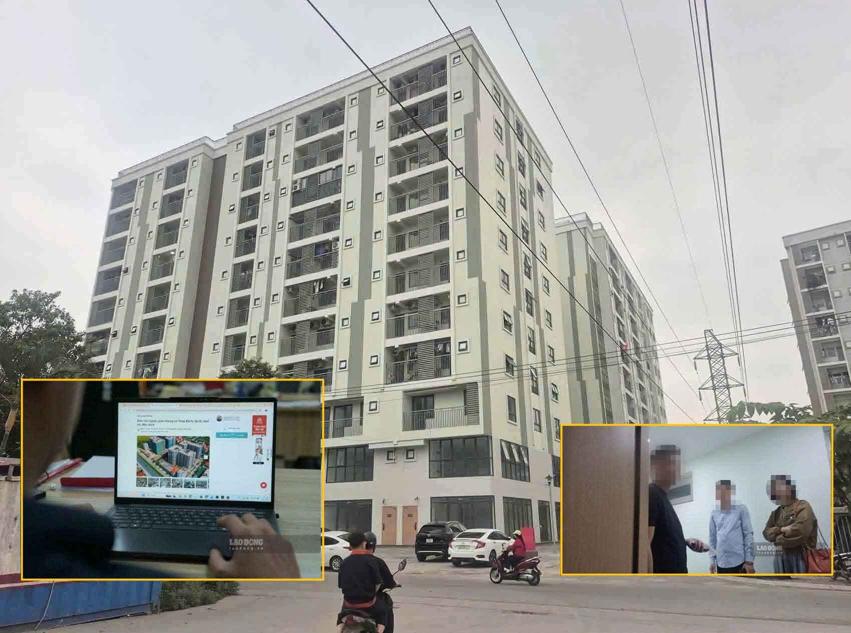 Nhiều căn hộ nhà ở xã hội vừa bàn giao đã được cho thuê, rao bán. Ảnh: PV