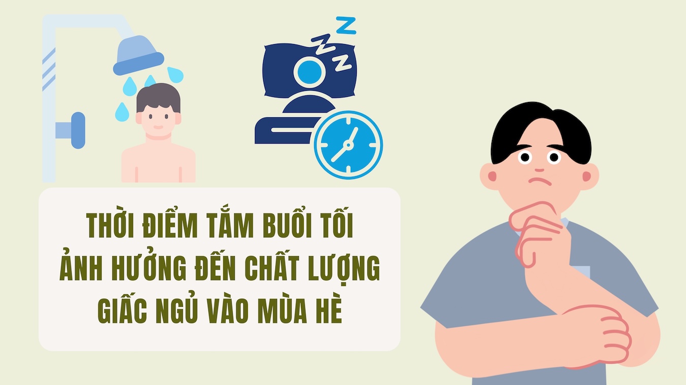 Evening bathing time affects sleep quality in summer