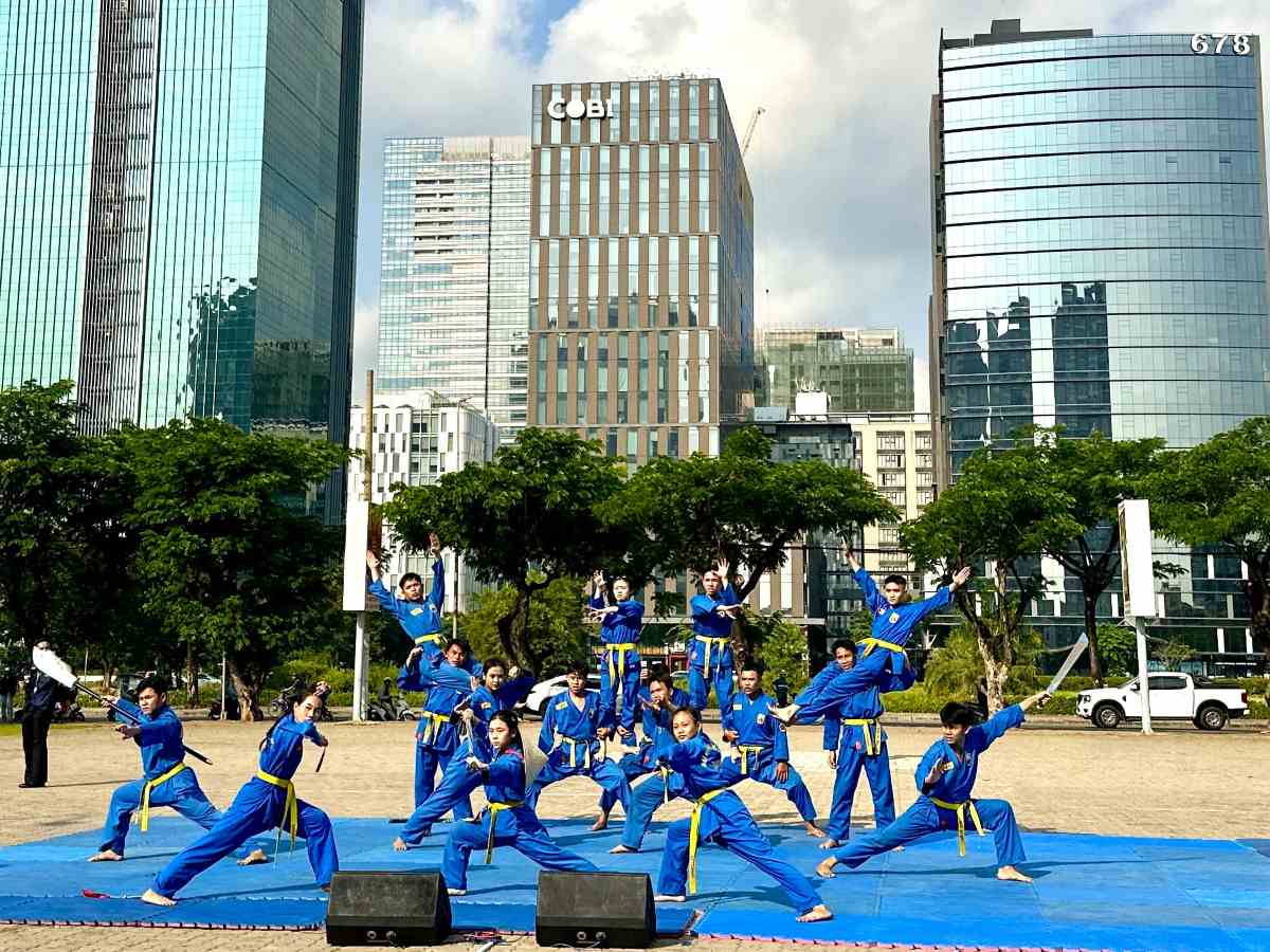 Biểu diễn võ thuật. Ảnh: Minh Tâm