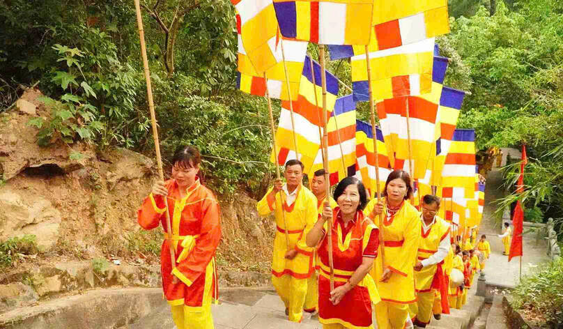 Lễ hội chùa Thanh Mai lan tỏa giá trị di sản Trúc Lâm. Ảnh: BQL Côn Sơn Kiếp Bạc