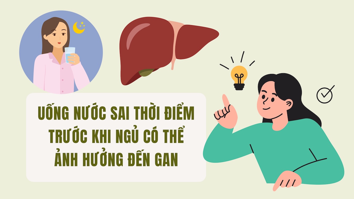 Drinking water at the wrong time before bed can affect the liver