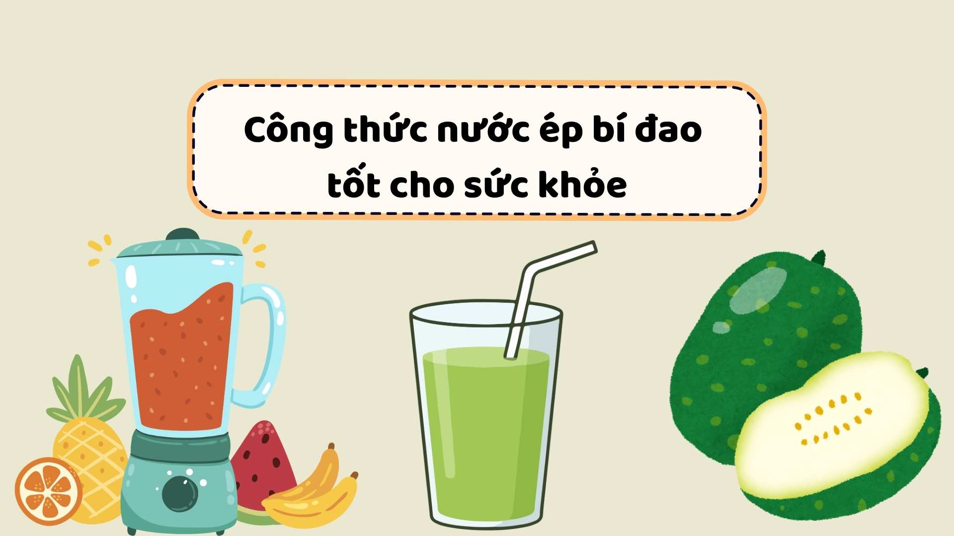Healthy winter melon juice recipe