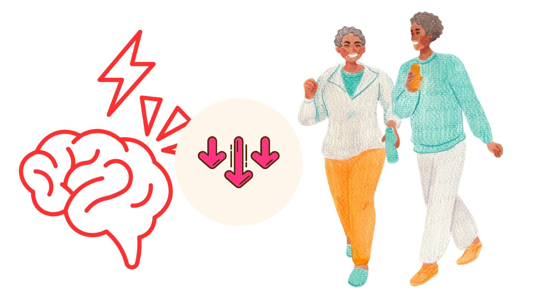 Walking every day helps reduce stress and improve brainpower. Graphics: Thanh Thanh