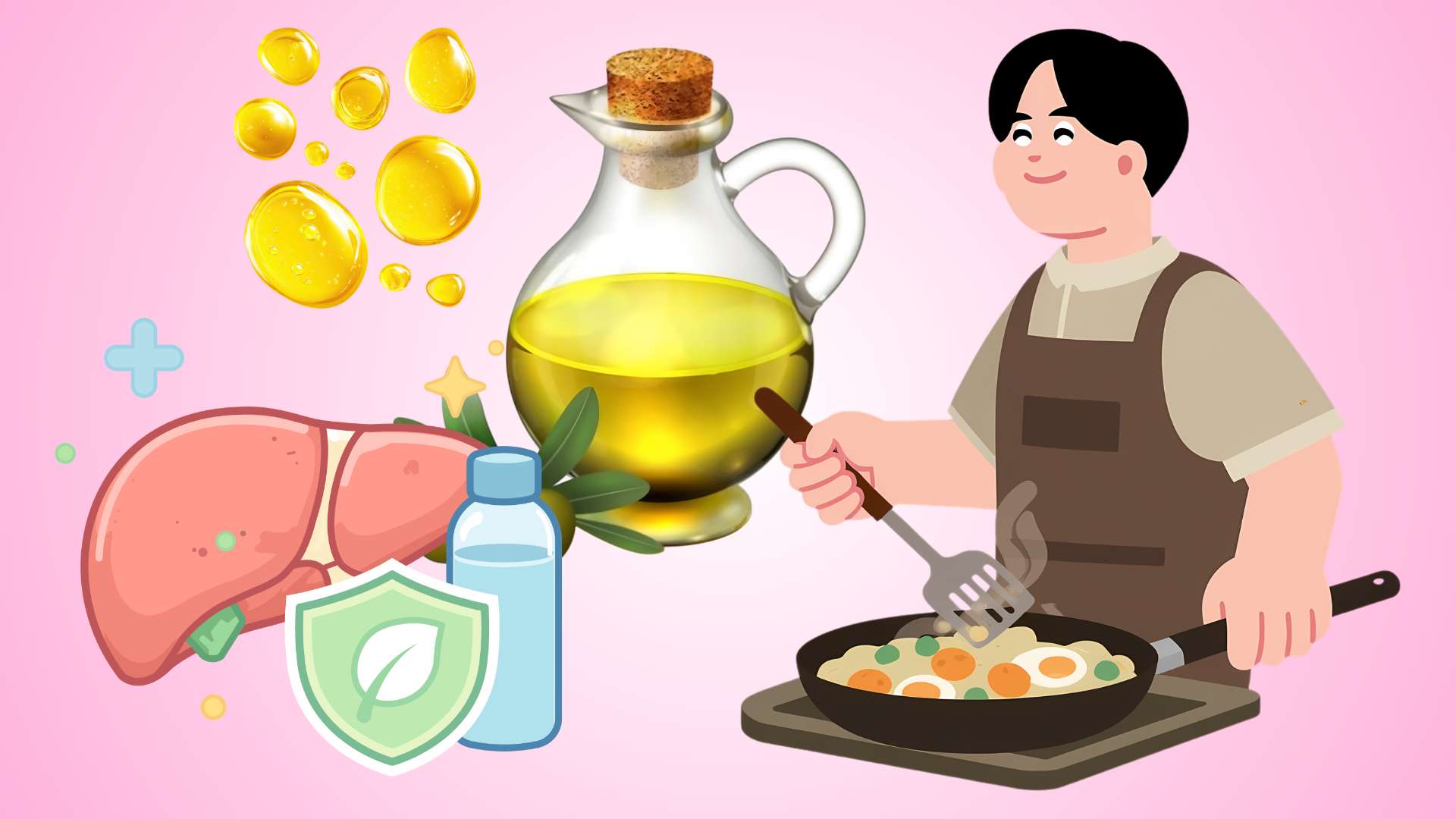 3 types of cooking oils that help reduce liver fat and effectively lower liver enzymes.