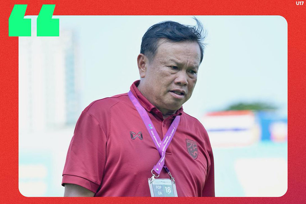 U17 Thailand eliminated early, head coach Sirisak Yodyardthai asks to withdraw. Photo: FAT
