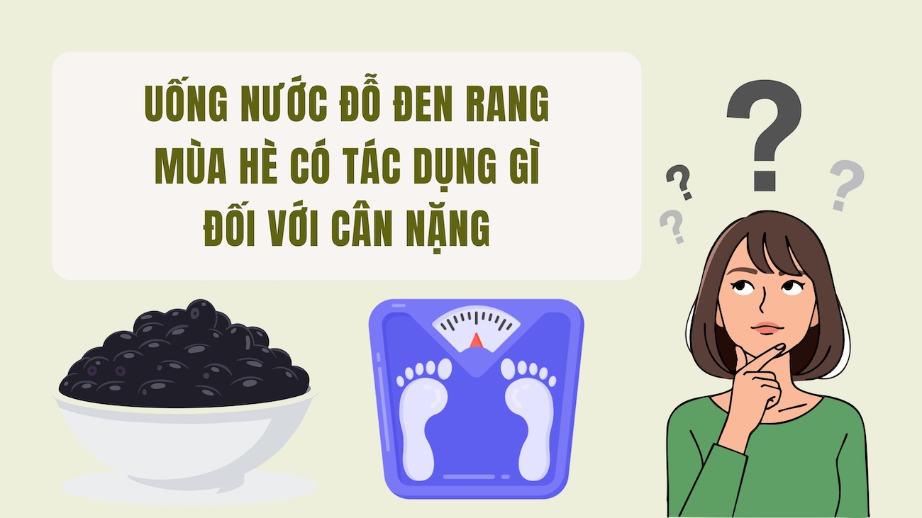 What is the effect of drinking roasted black bean water in the summer on weight