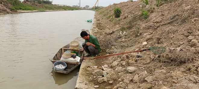 Dùng kích điện đánh bắt tôm cá, một người ở Hưng Yên bị lập biên bản xử lý