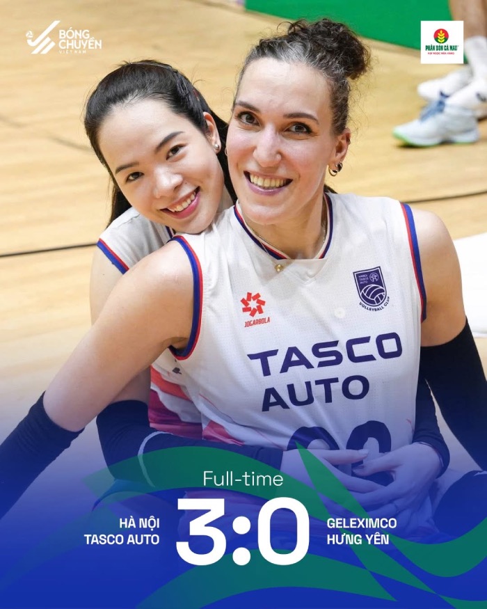 Hà Nội Tasco Auto thắng dễ Geleximco Hưng Yên. Ảnh: BCVN