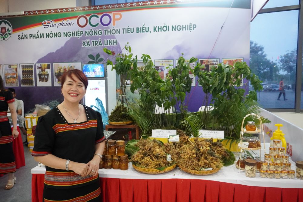 Businesses bring ginseng to Da Nang exhibition to find export routes. Tran Thi