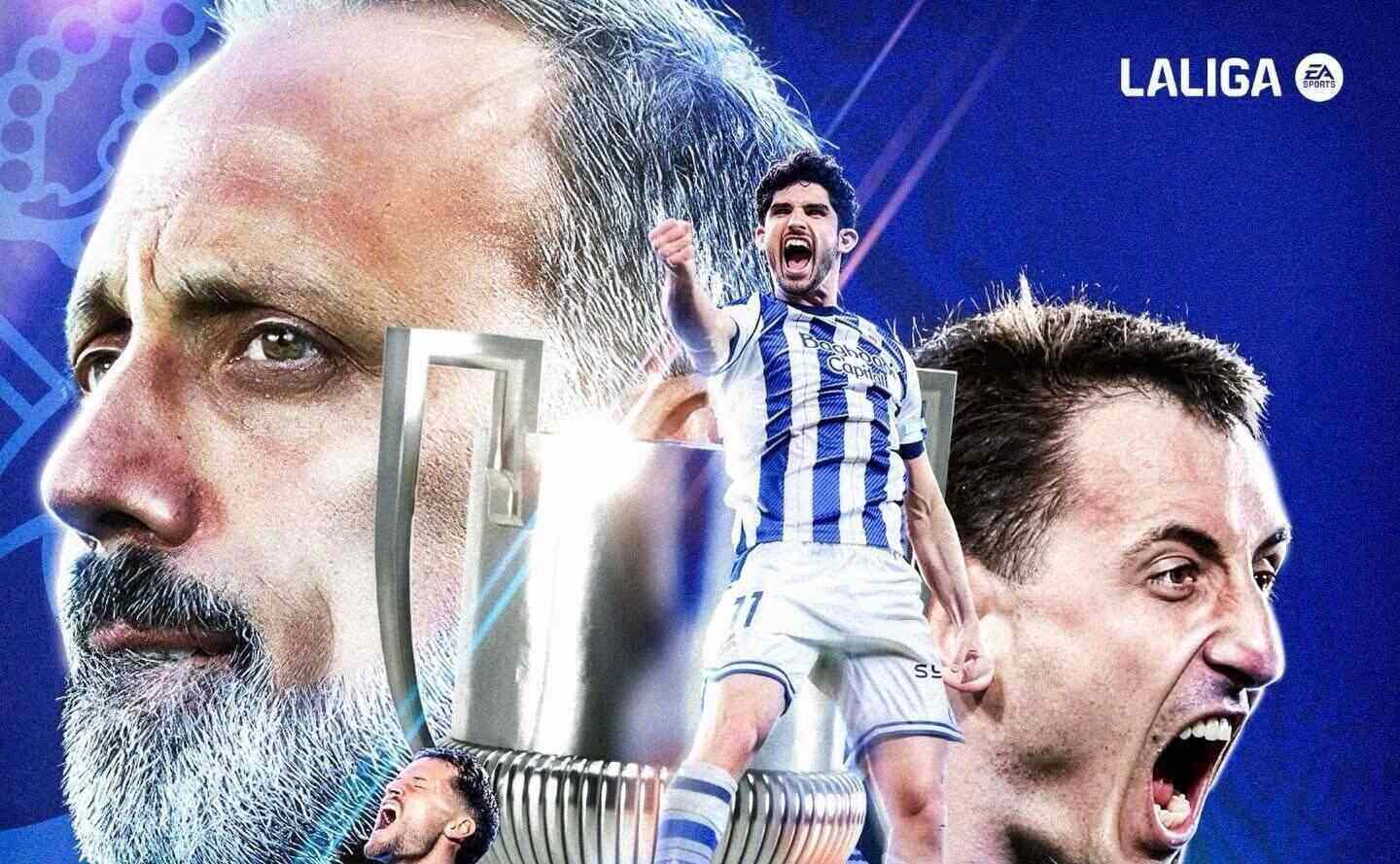 Real Sociedad defeated Atletico Madrid to win the Copa del Rey.  Photo: La Liga