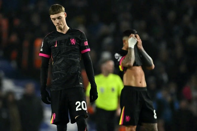 Liam Rosenior's Chelsea are playing sluggishly in the final stage of the season. Photo: AFP