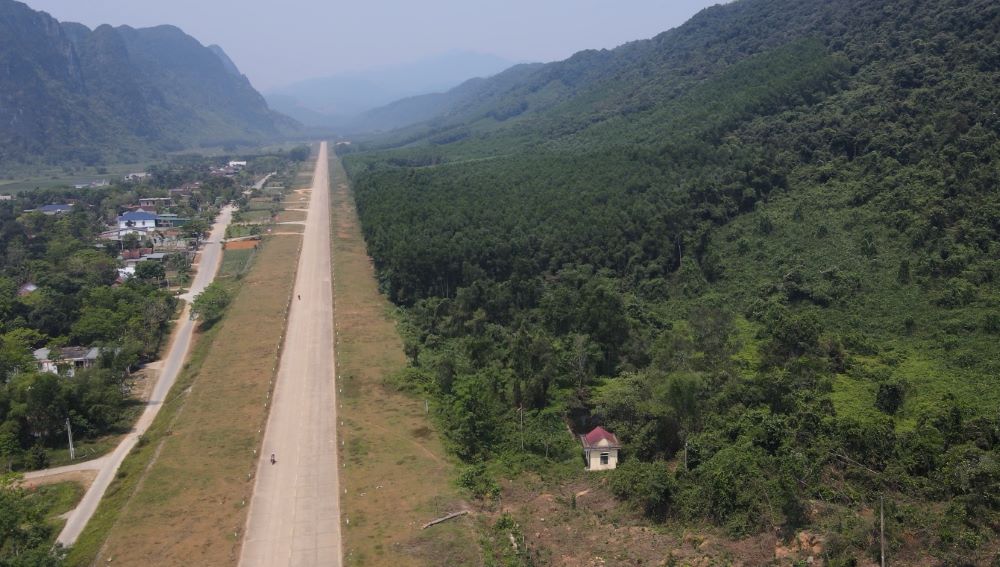 Khe Gat field airport on the Ho Chi Minh Road marks the lightning-fast launch of the Vietnam People's Air Force. Photo: Thanh Trung