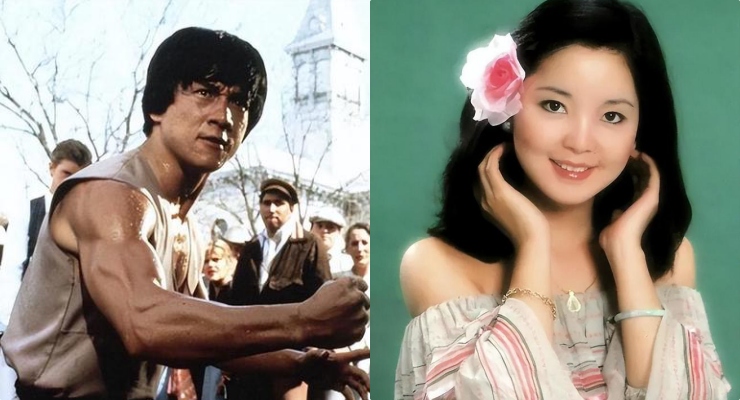 Jackie Chan and Teresa Teng. Photo: Lotte.
