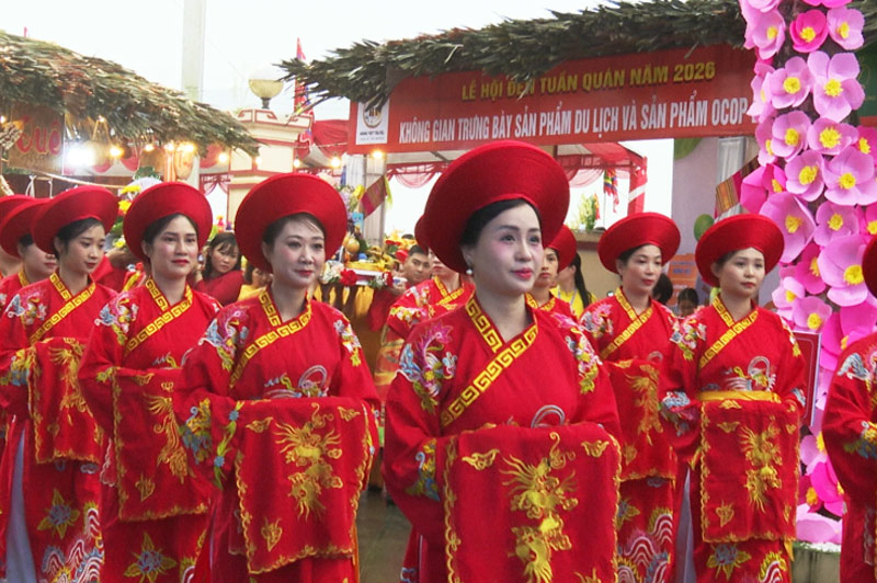 Le festival du temple Tuần Quán est organisé le 3 mars (calendrier lunaire) de chaque année. Photo: Tuấn Nghĩa