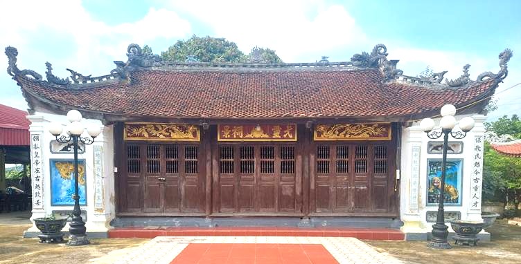 Quang Cu Temple - one of the relics worshiping Trang Nguyen Le Ich Moc. Photo: Thanh Tam
