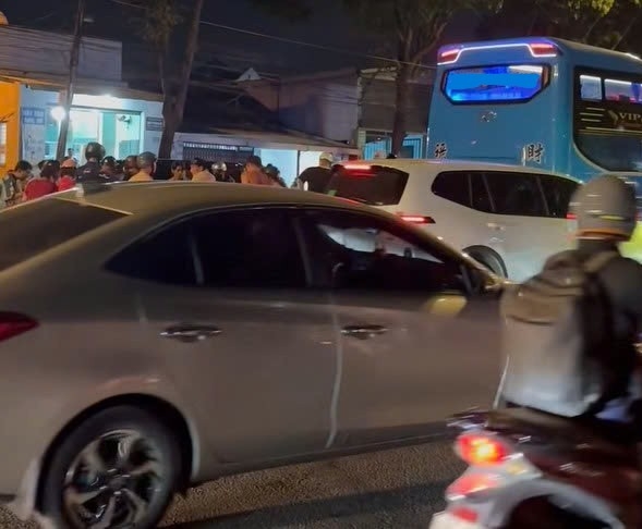 Khu vực hiện trường vụ tai nạn. Ảnh: Bạn đọc cung cấp