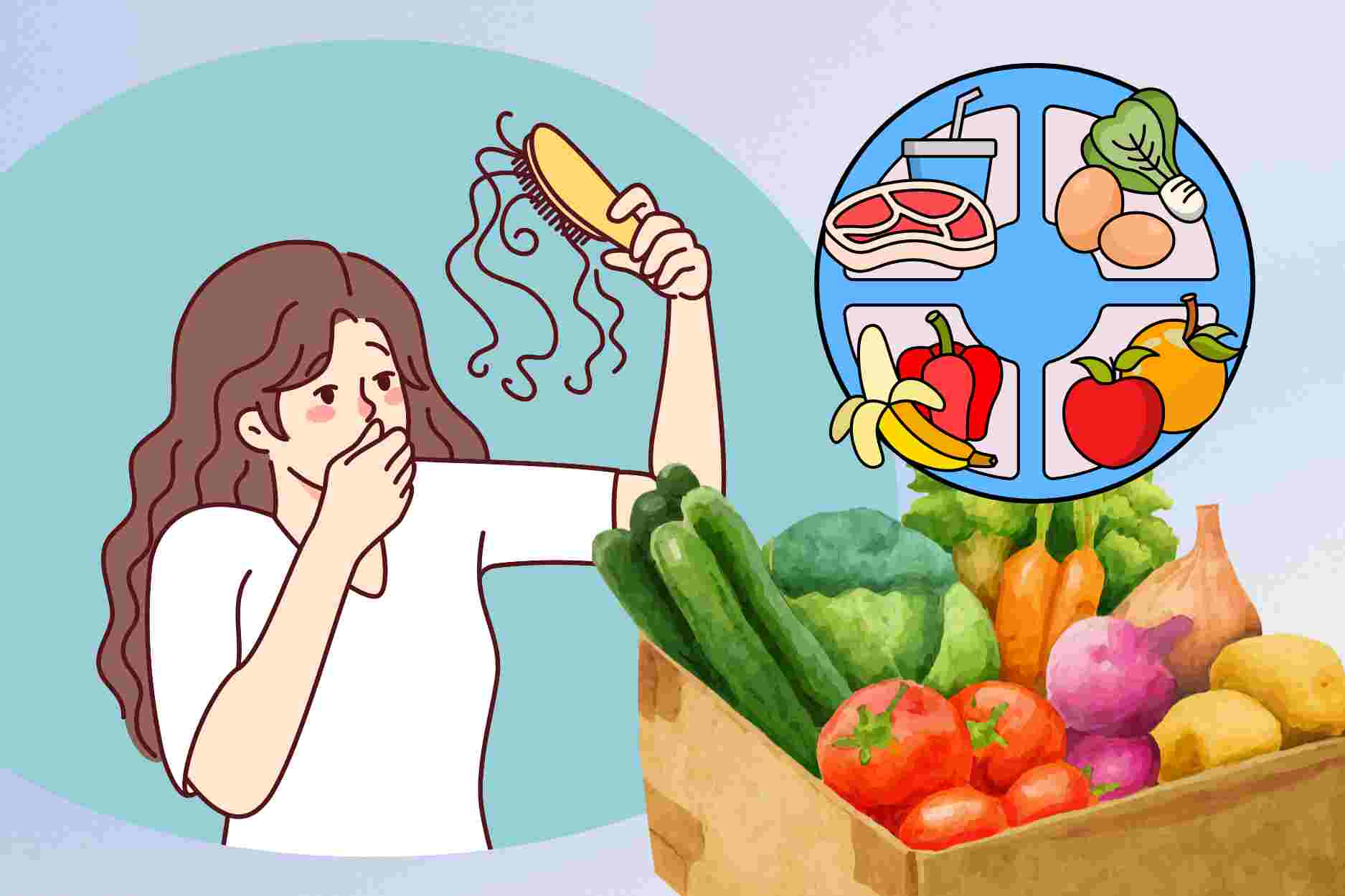 Te contamos cómo reducir la caída del cabello con alimentos que comes a diario