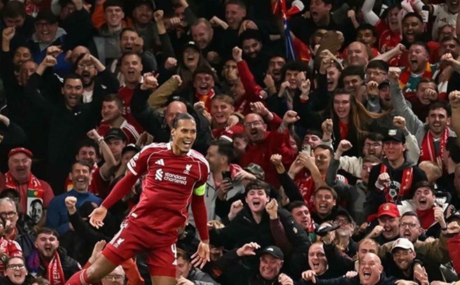 Virgil van Dijk is Liverpool's hero. Photo: AFP