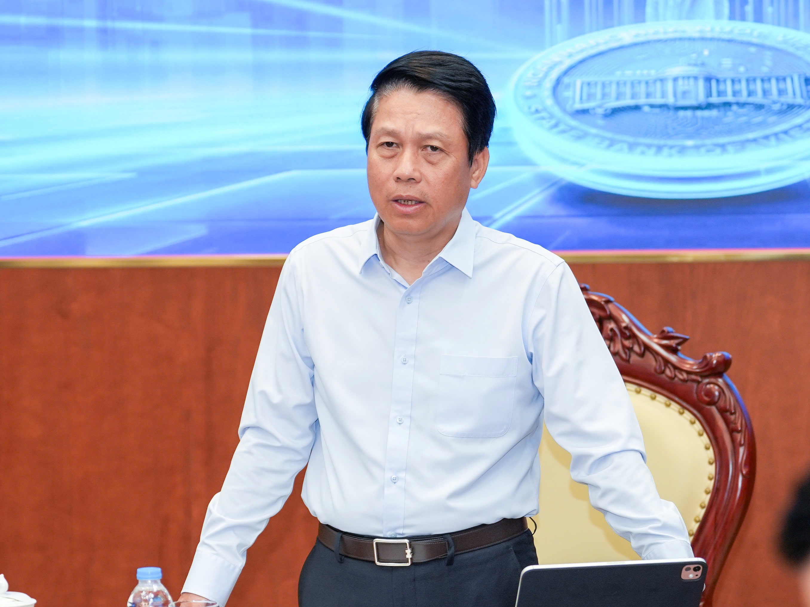 Hội nghị triển khai Hội thi “Chuyển đổi số ngành Ngân hàng” năm 2026 do Công đoàn Ngân hàng Việt Nam tổ chức diễn ra ngày 20.4 tại Hà Nội. Ảnh: Hữu Chánh 