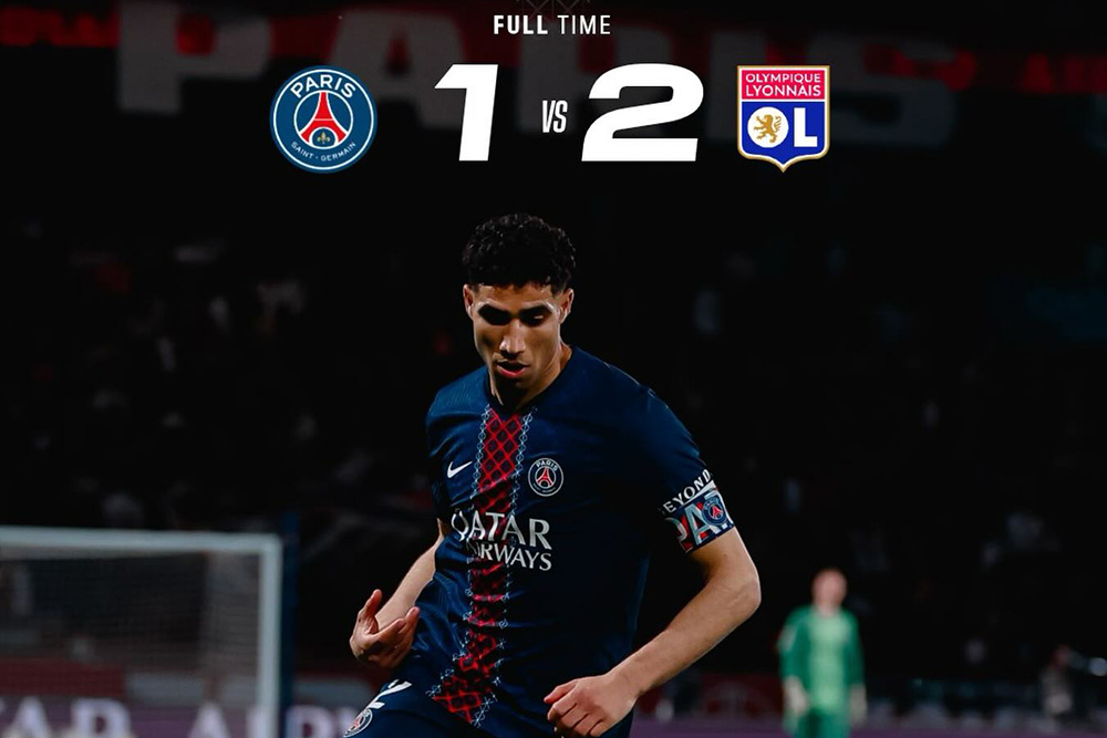 PSG unexpectedly lost to Lyon at home. Photo: PSG