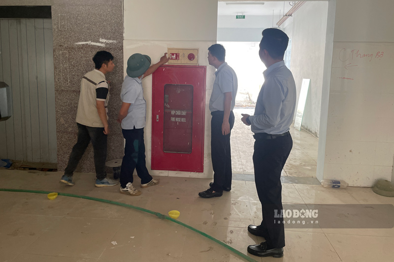 Hạng mục phòng cháy được kiểm tra thường xuyên. Ảnh: Đinh Đại
