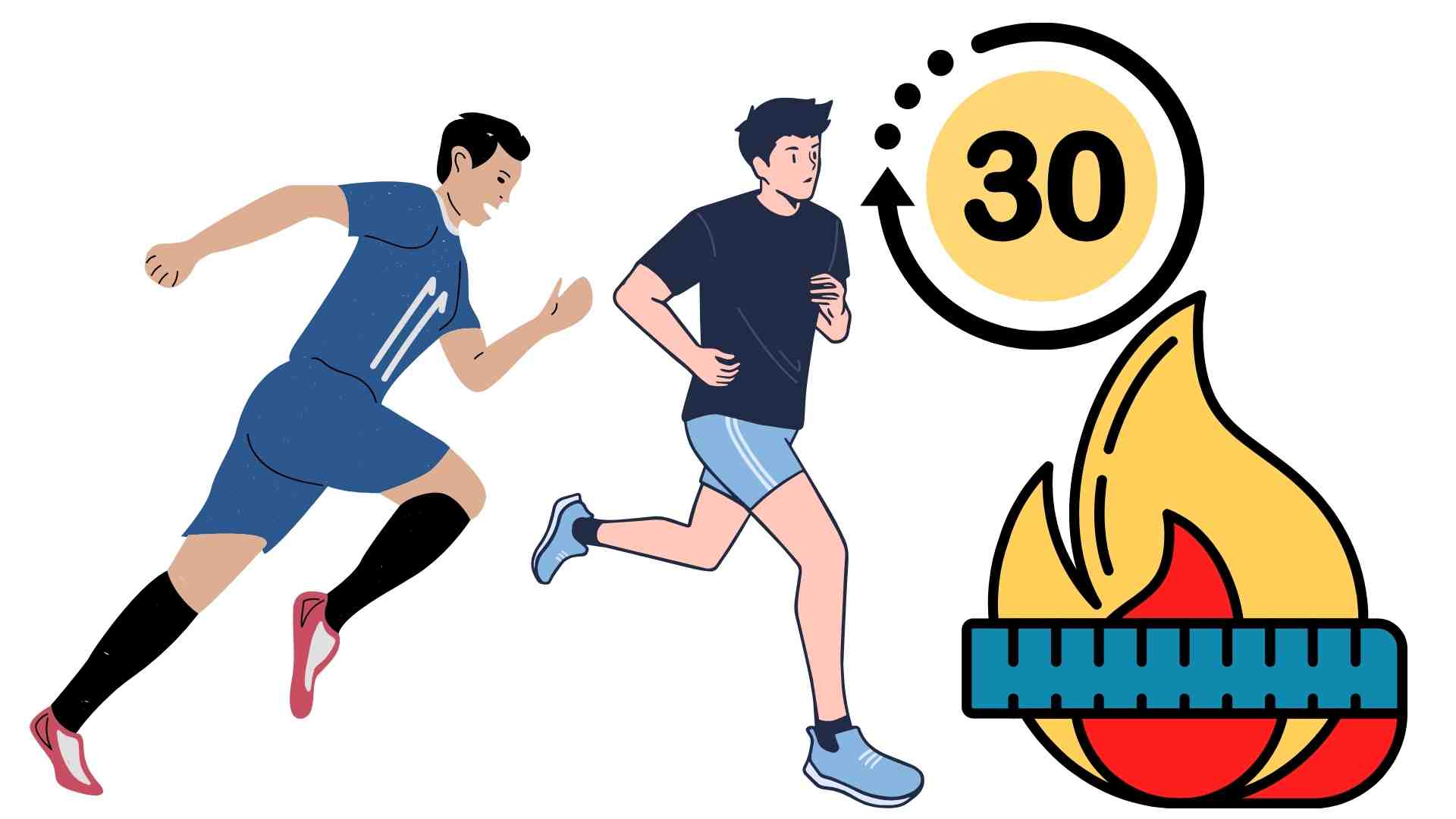 초단기 고강도 운동은 지방을 효과적으로 태우는 데 도움이 됩니다. 그래픽: 하메이