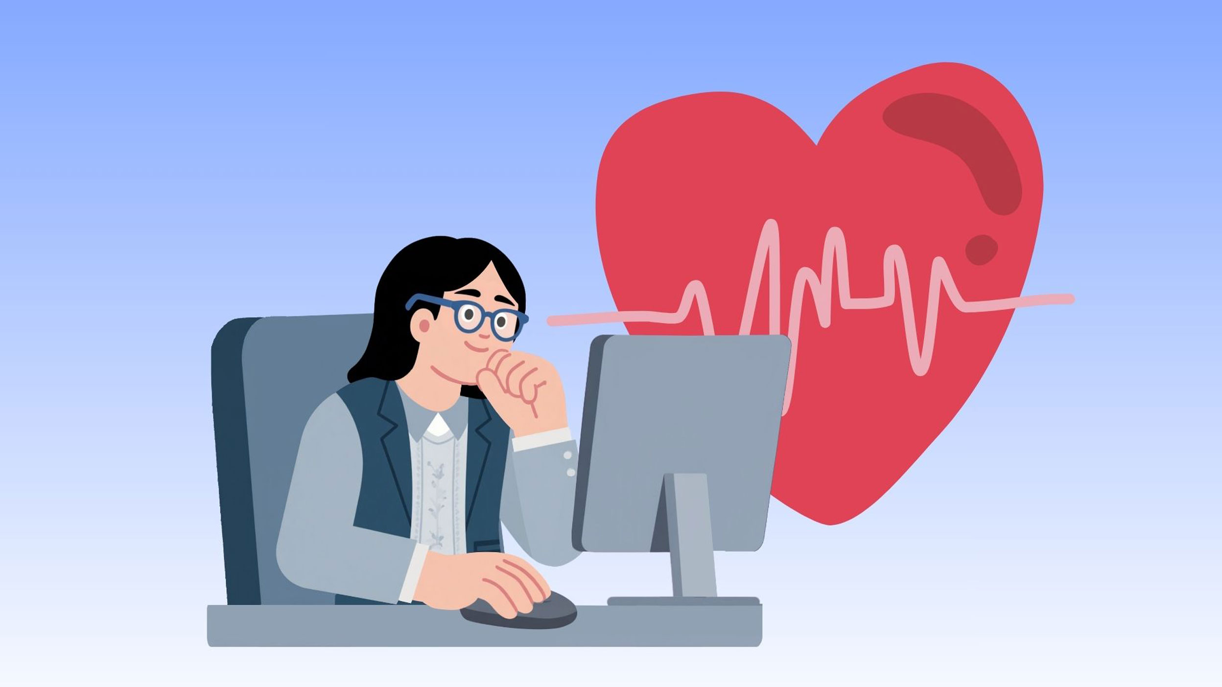 The habit of sitting for a long time can increase the risk of cardiovascular diseases. Graphic photo: Han Nghien