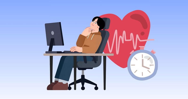 Ngồi lâu làm tăng nguy cơ mắc bệnh tim mạch