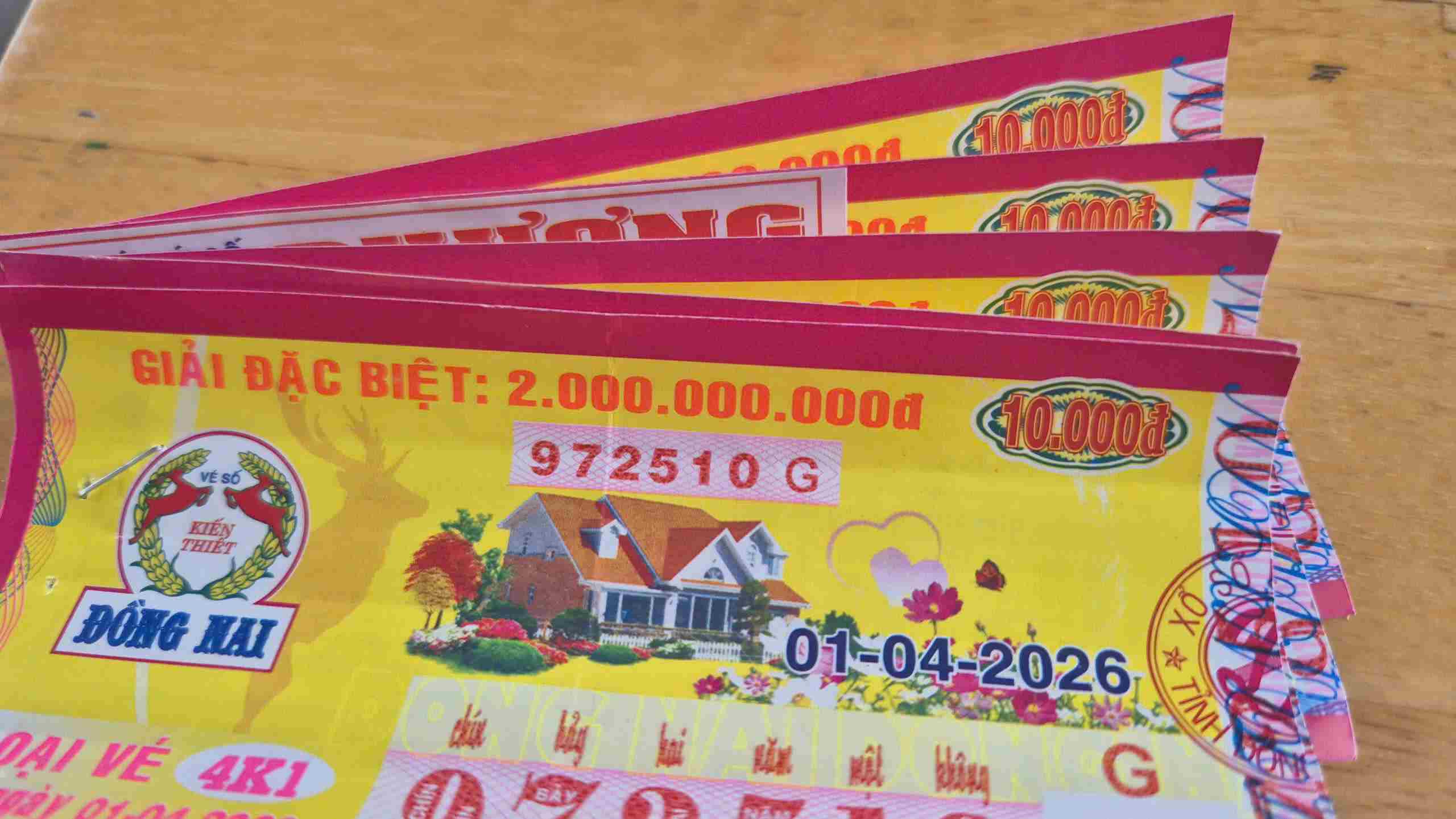 Southern lottery results. Photo: The Toan