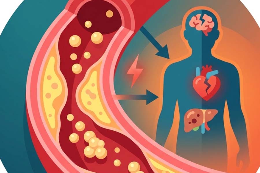 How dangerous high triglycerides are for cardiovascular and body health. Graphics: Thien Nhan