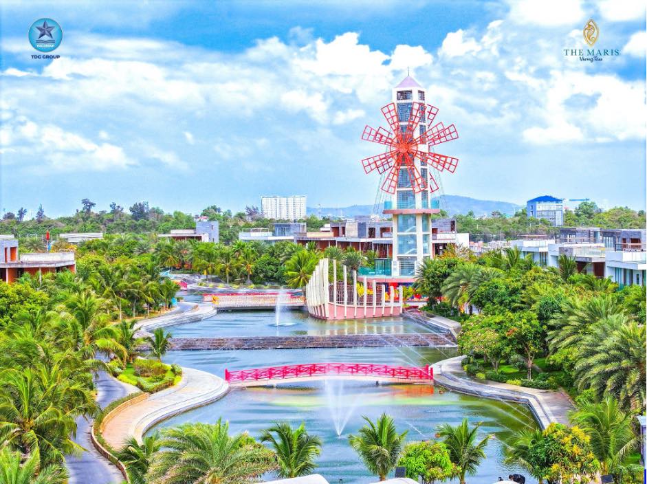 Điểm nhấn cảnh quan xanh tại The Maris Vũng Tàu .Ảnh: TDG Group